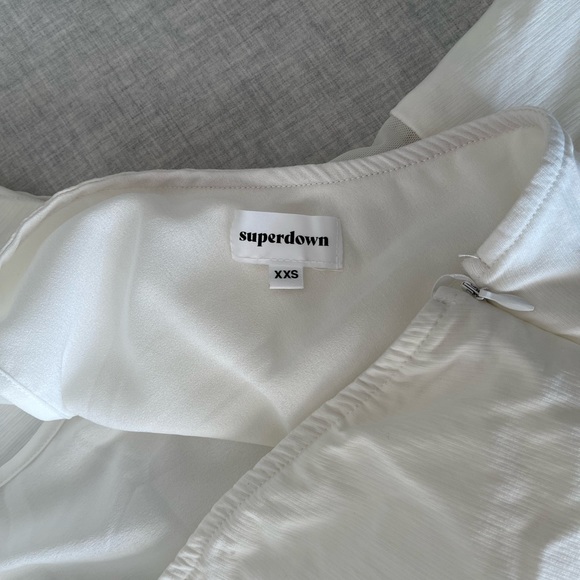 White Superdown Mini Dress - Picture 3 of 3